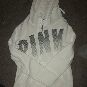 full zip PINK sweatshirt